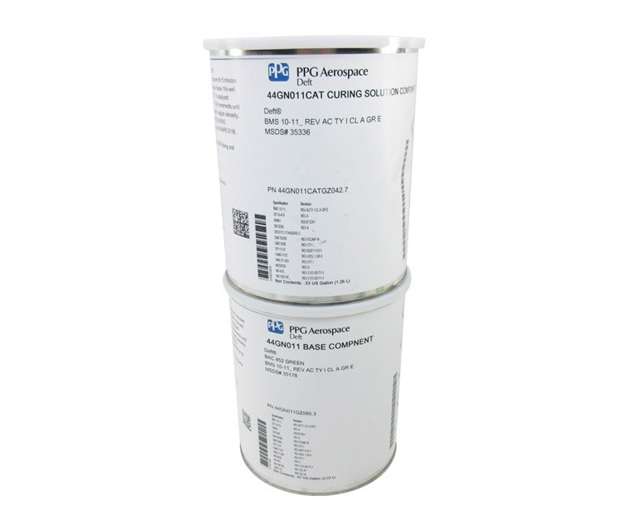 PPG® Deft® 44GN011 BAC 452 Green BMS 10-11AC TY I CL A GR E Spec Water Reducible Epoxy Primer - Quart Kit