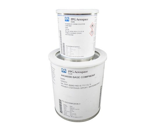 PPG® Deft® 44GN098 Green MIL-PRF-85582 Type I Class N Spec Chrome Free Water Reducible Epoxy Primer - Quart Kit