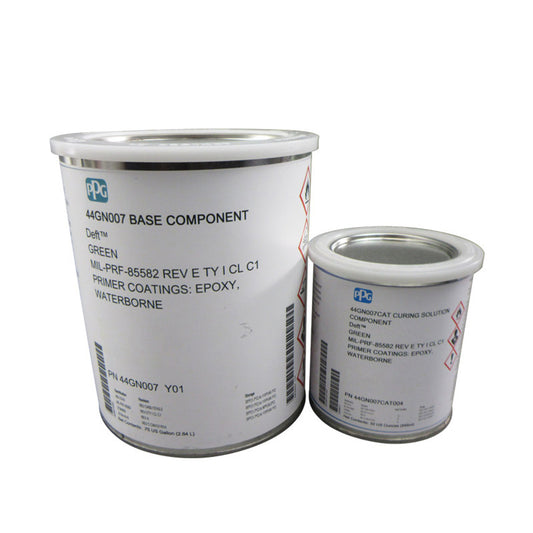 PPG® Deft® 44GN007 Green MIL-PRF-85582E Type I, Class C1 Water Reducible Low Density Epoxy Primer - Gallon Kit