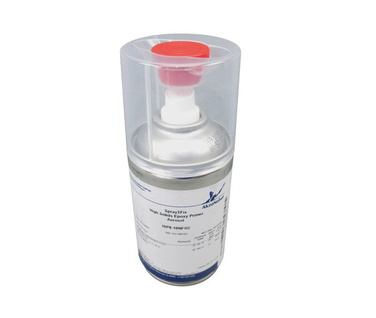 AkzoNobel 10P8-10NFSC Green BAC452 AkzoNobel Aerospace CTGS Spec Fluid Resistant Epoxy Primer - 250 mL Aerosol Can