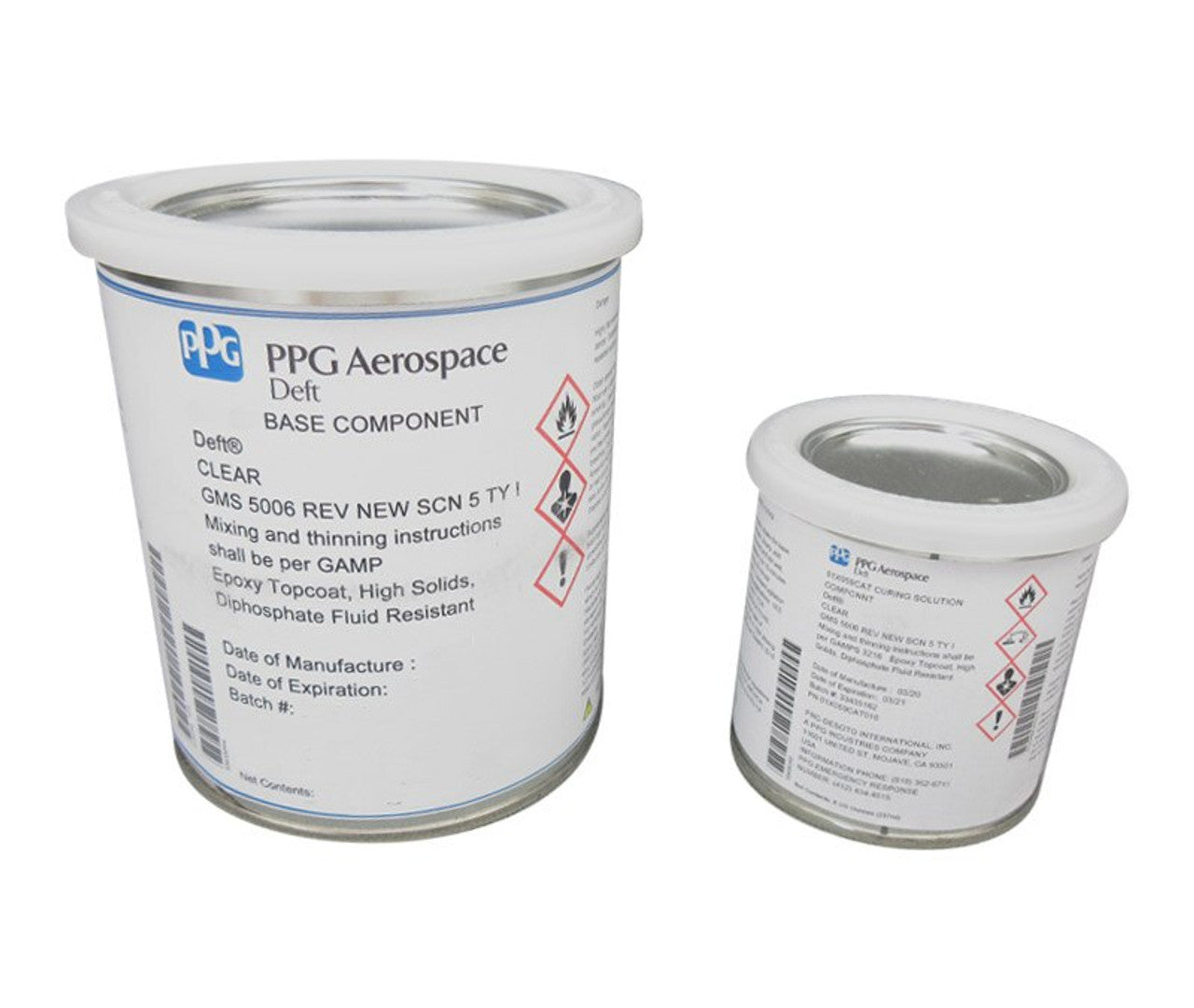 PPG® Deft® 01-X-059 Clear GMS 5006 Type I Spec High Solids Epoxy Topcoat - Quart Kit