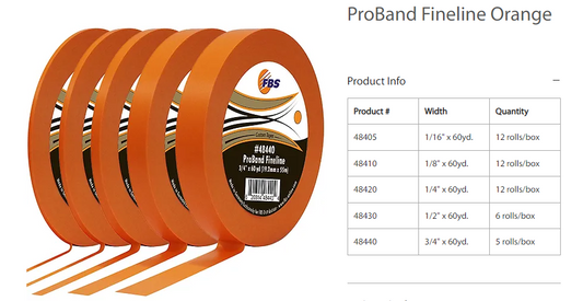 ProBand Fineline Orange Tape