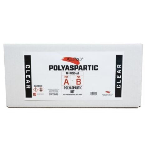AllPro Polyaspartic Clear Floor Coating, 2 Gallon Kit
