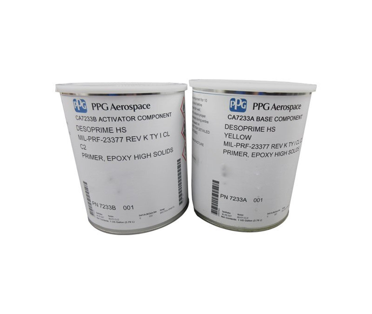 PPG® Desoprime™ CA7233A/B Yellow MIL-PRF-23377 TY I C2 Spec High-Solids Military Epoxy Primer - Gallon Kit