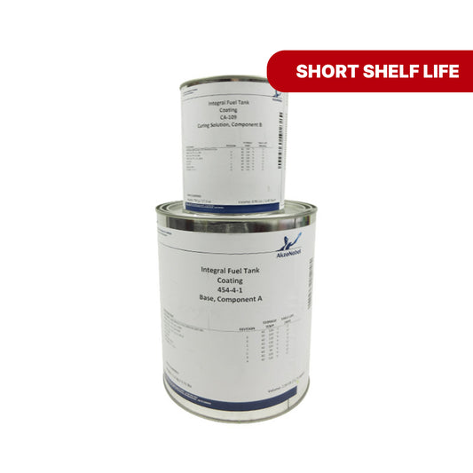 (SHORT SHELF LIFE) AkzoNobel 454-4-1/CA-109 Yellow BMS 10-20 Type II, Class A, Grade A Spec Integral Fuel Tank Coating, Gallon Kit