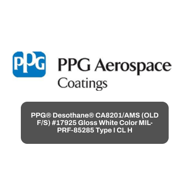 PPG® Desothane® CA8201/AMS (OLD F/S) #17925 Gloss White Color MIL-PRF-85285 Type I CL H