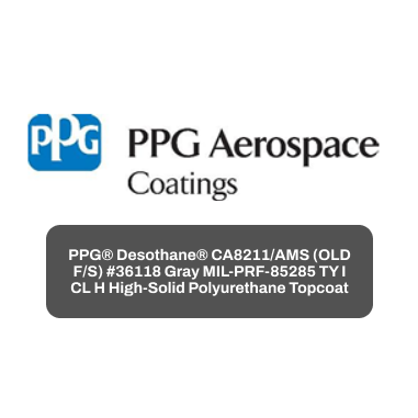 PPG® Desothane® CA8211/AMS (OLD F/S) #36118 Gray MIL-PRF-85285 TY I CL H High-Solid Polyurethane Topcoat