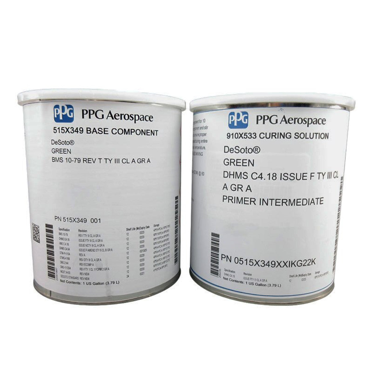 PPG® DeSoto® 515X349 Green BMS 10-79R Type III Class A Grade A Spec Exterior Epoxy Primer