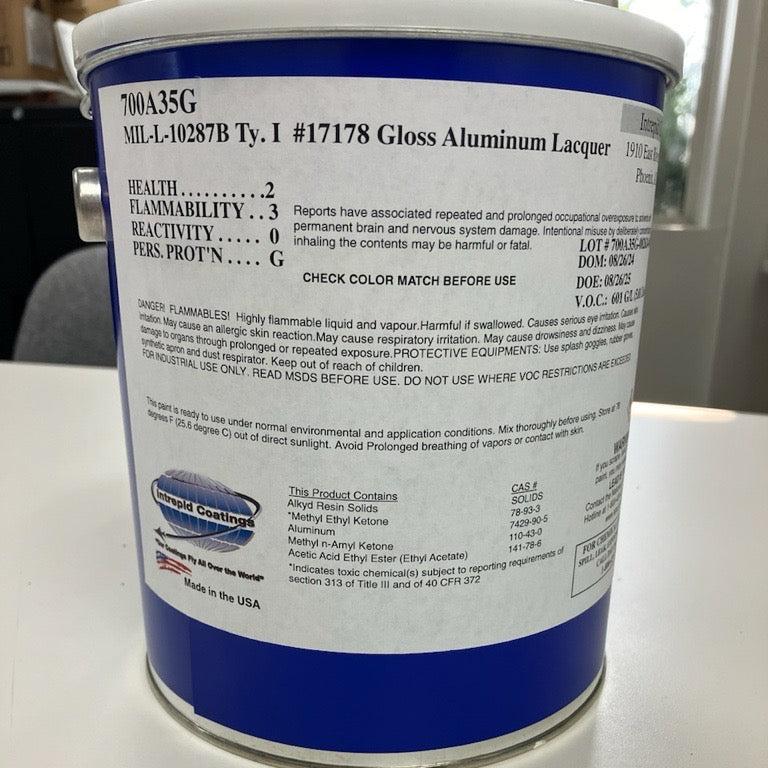 Color 17178 MIL-L-10287B TY I FSC 17178 Gloss Aluminum Lacquer – Specialty Coatings ...