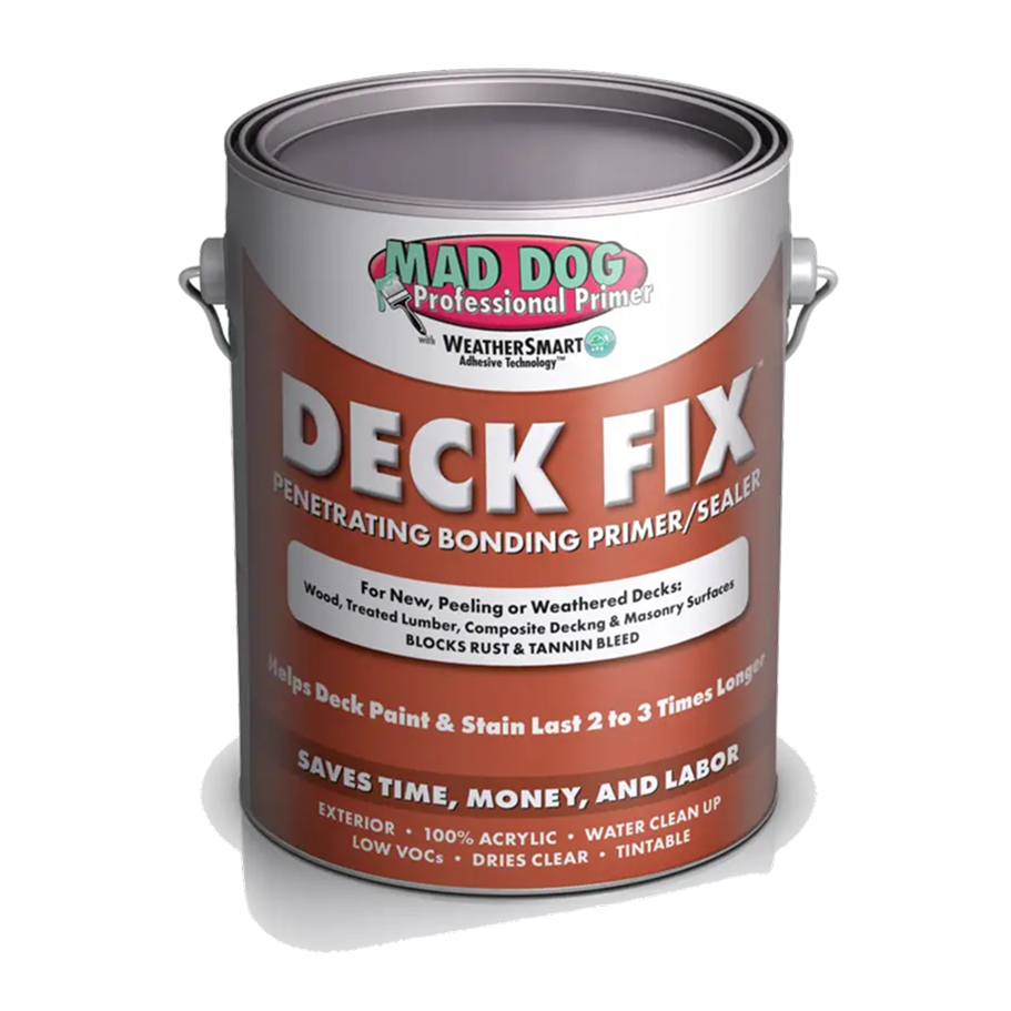 Mad Dog Deck Fix Clear Penetrating Bonding Primer/Sealer, MDPDF100 - 1 Gallon