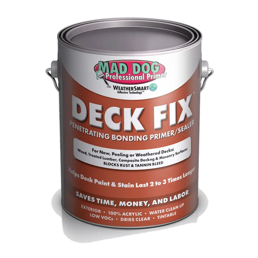 Mad Dog Deck Fix Clear Penetrating Bonding Primer/Sealer, MDPDF100 - 1 Gallon