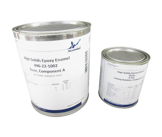AkzoNobel 446-22-1002/X-530 BAC701 Black BMS10-11 Type II Class B Grade D Spec Polyurethane Enamel Topcoat - Gallon Kit