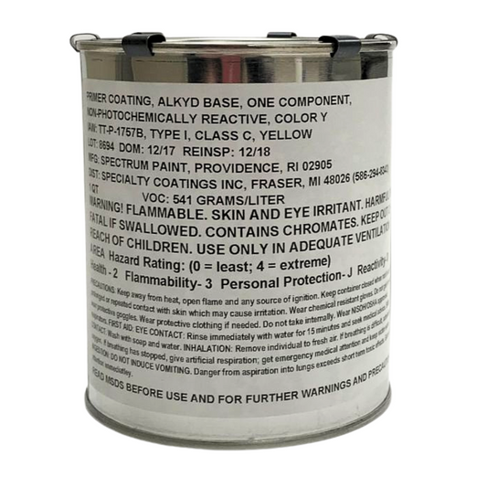 TT-P-645B Zinc Molybdate Alkyd Primer, 1 Quart