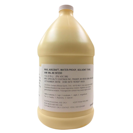 MIL-W-18723 WAX, AIRCRAFT, WATERPROOF, SOLVENT TYPE