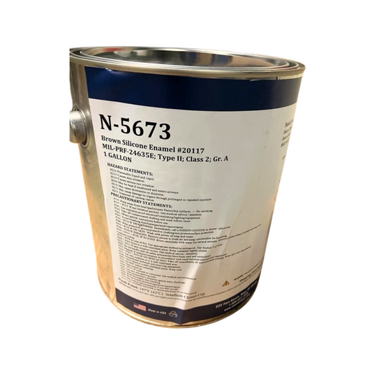 Brown Silicone Enamel #20117 MIL-PRF-24635E, Tyle II, Class 2, Gr. A - 1 GALLON