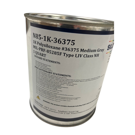 1K Polysiloxane #36375 Medium Gray, N85-1K-36375, 1 Quart - MIL-PRF-85285F