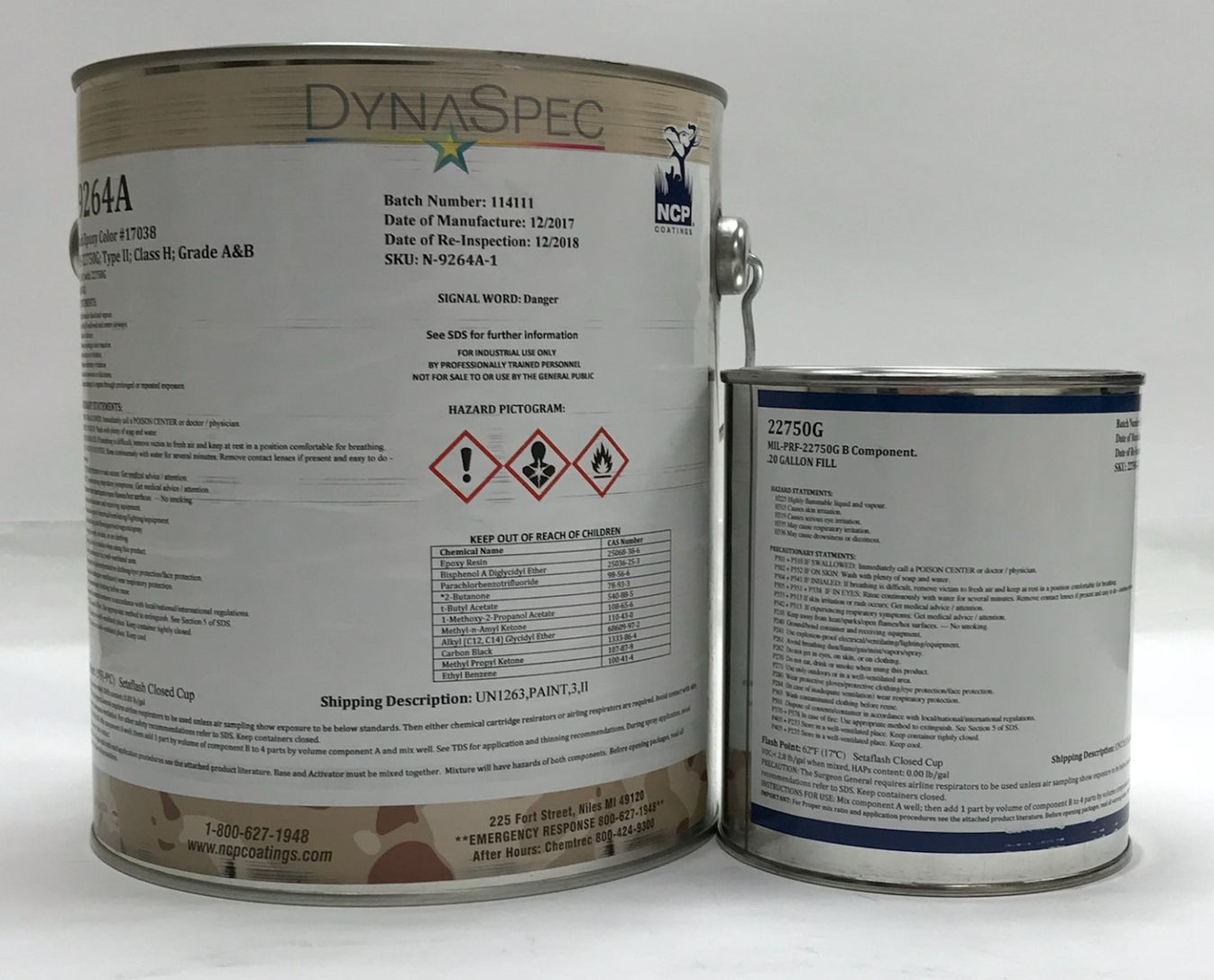 MILPRF22750GTY 2CL HGR B17925 Specialty Coatings Inc.